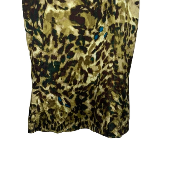 Anne Klein Cowl Neck Animal Print Sheath 100% Polyester Dress Sz 12 NWT - Picture 5 of 11